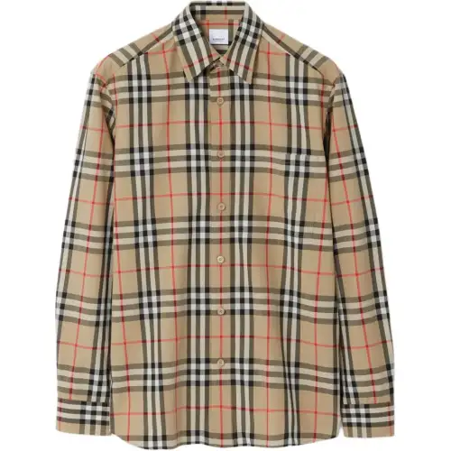Burberry Long Sleeved Checked Buttoned Shirt