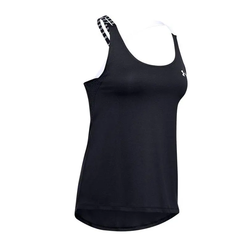 Under Armour Sleeveless Sports Shirts Women's Black Halter Neck