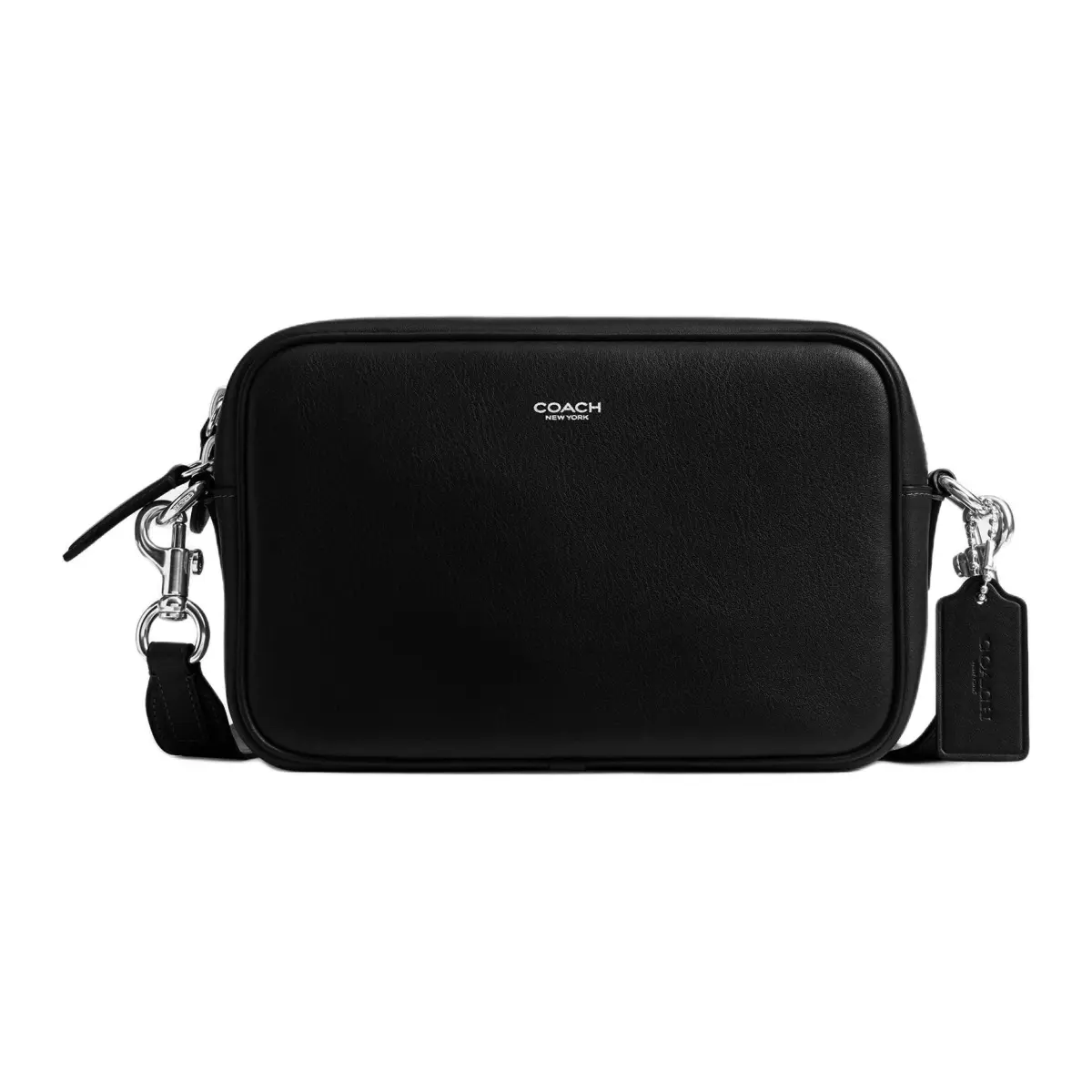 COACH Cow Leather Camera Bag Crossbody Bags Medium Unisex Black