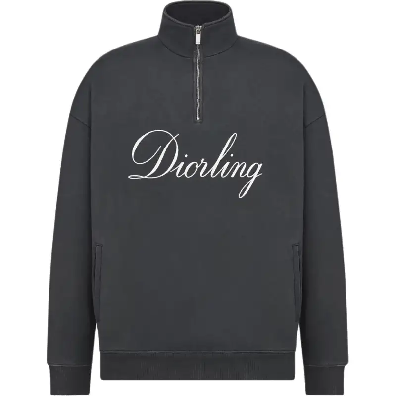 Dior Diorling Zip Detailed Sweatshirt