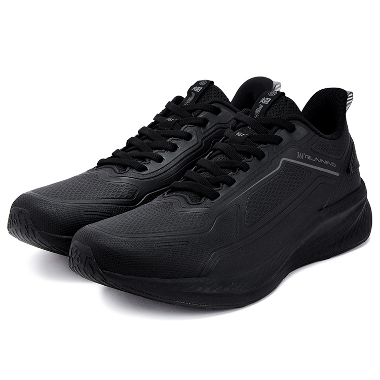 361° Wear resistant And Waterproof Low top Casual Running Shoes Men’s Obsidian Black