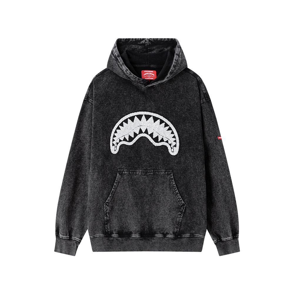 Худи SPRAYGROUND Sequin Shark Hoodie (черное)
