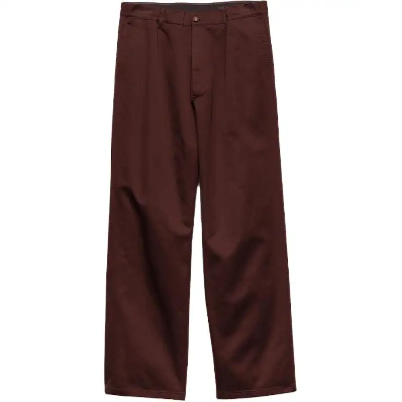 Prada triangle-logo cotton trousers