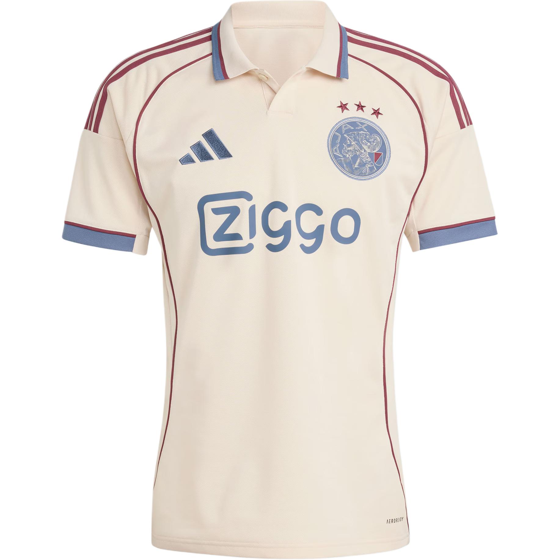 Adidas Ajax Three stripe Polo Shirt