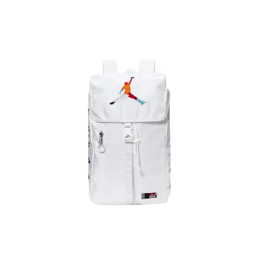 Jordan Polyester Basketball Bag Backpack Regular Unisex White
