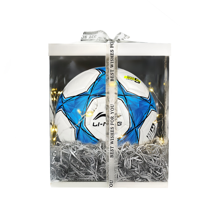Li Ning Size 5 Soccer Ball TPU Machine Stitched Soccer Ball Unisex White, Blue
