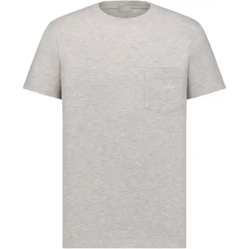 DIOR T Shirts Men's Gray Crew Neck Moderate