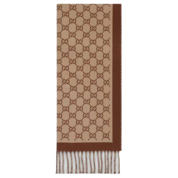 Женский шарф Gucci (коричневый)