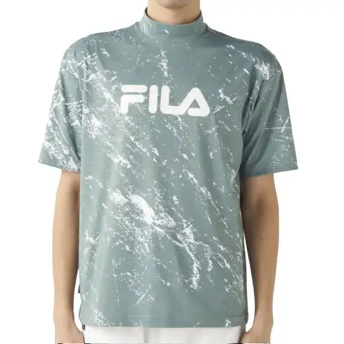FILA T Shirts Men's Khaki Turtleneck