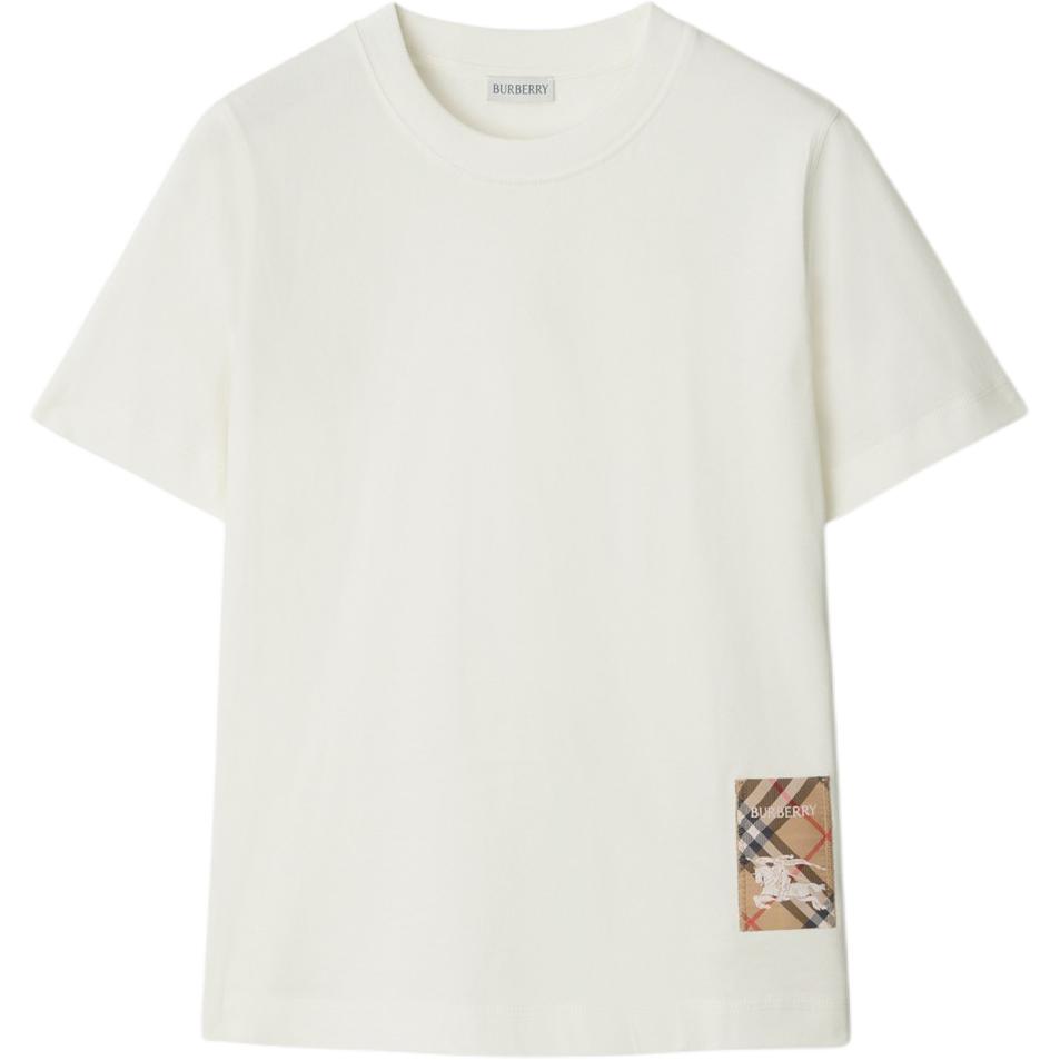Женская футболка Burberry Logo (белая)