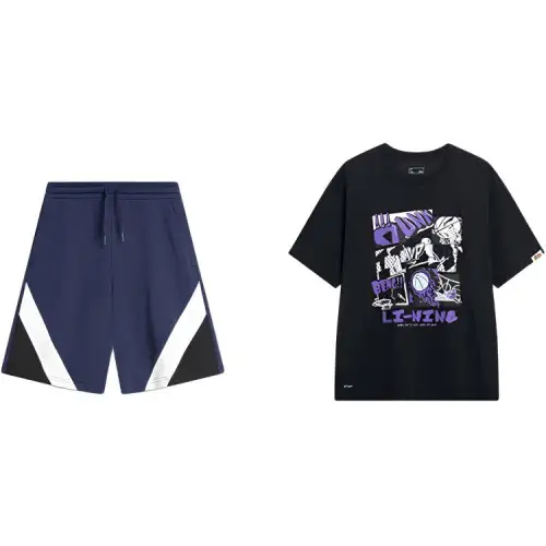 Li Ning Casual Sportswear Men's Crew Neck Moderate