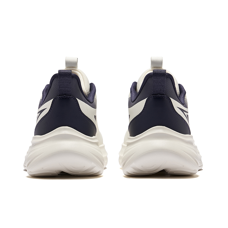 Erke Cushioning Rebound Low top Casual Running Shoes Men’s Microcrystal White Cosmic Blue