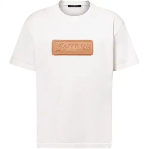 LOUIS VUITTON Vvn Patch Short Sleeved Cotton Crewneck