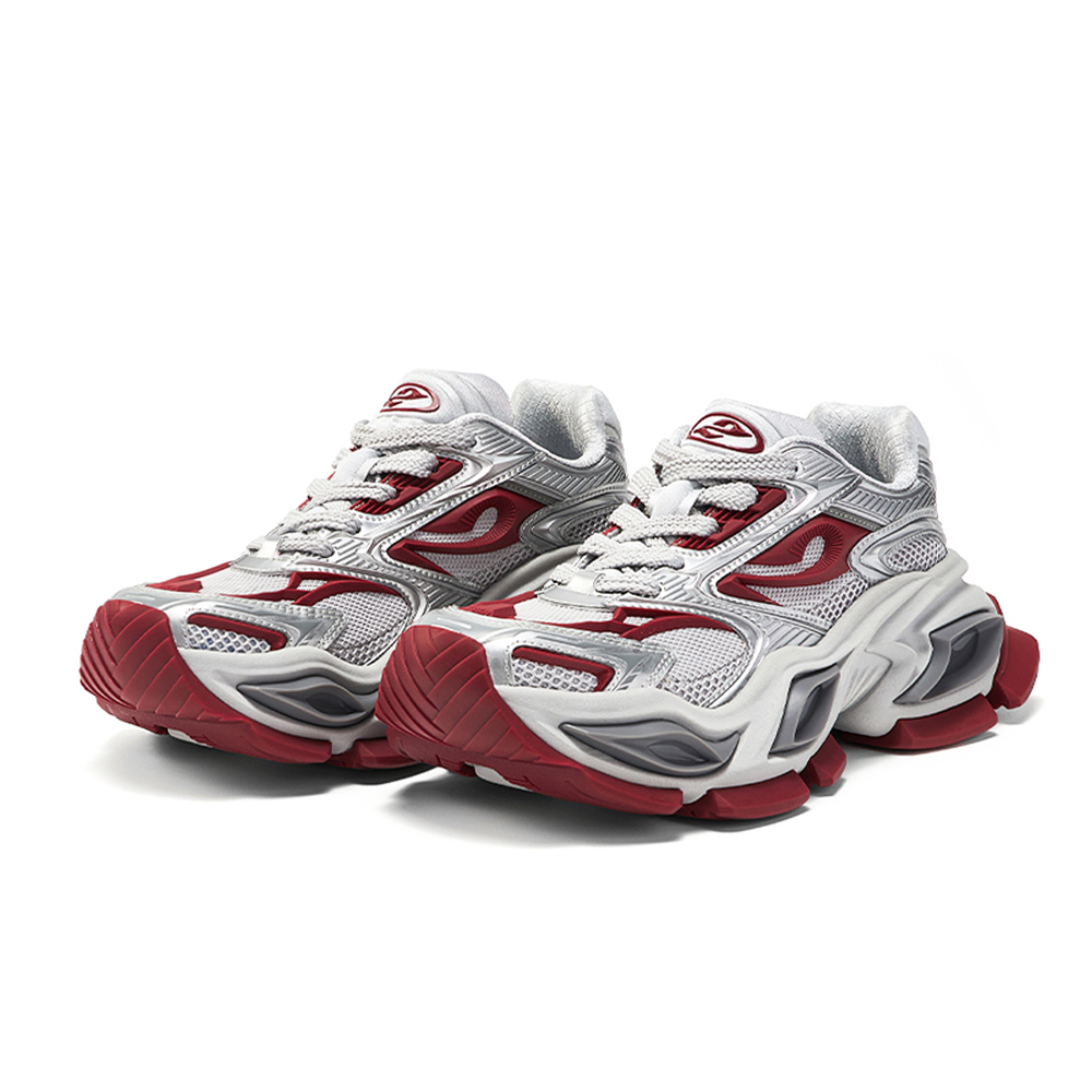 OGR Heterochromia GAZE Low top Chunky Sneakers Unisex Crimson