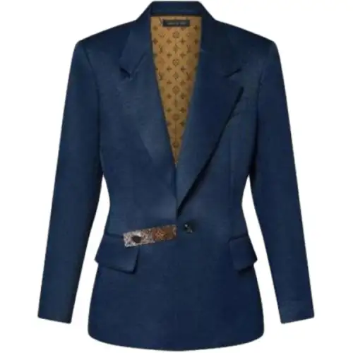 LOUIS VUITTON Jackets & Coats Women's Spring Outfit Marine Blue