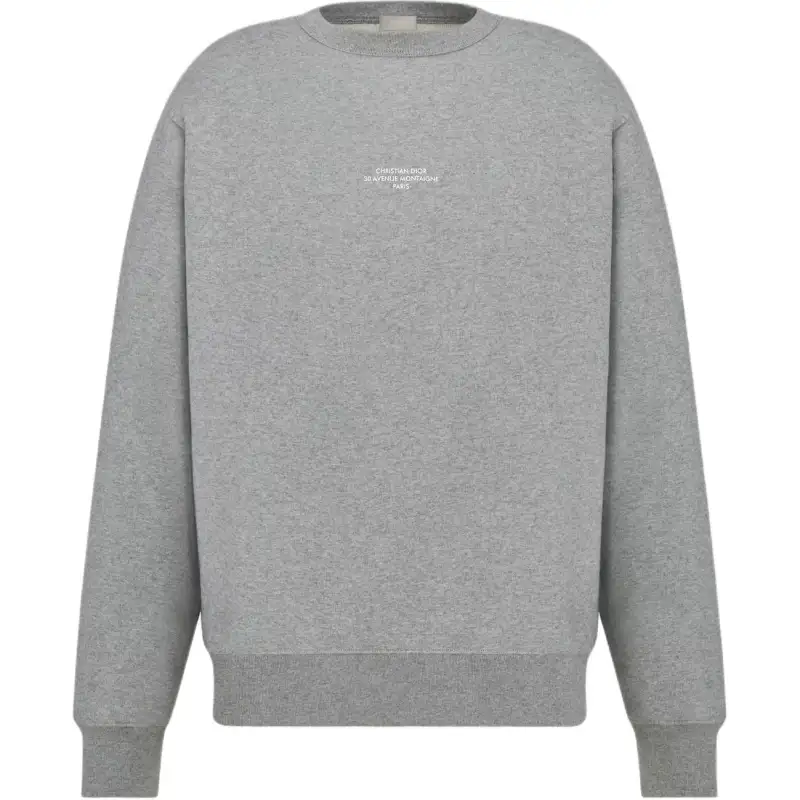 DIOR Sweatshirts Men's Gray Crew Neck Moderate