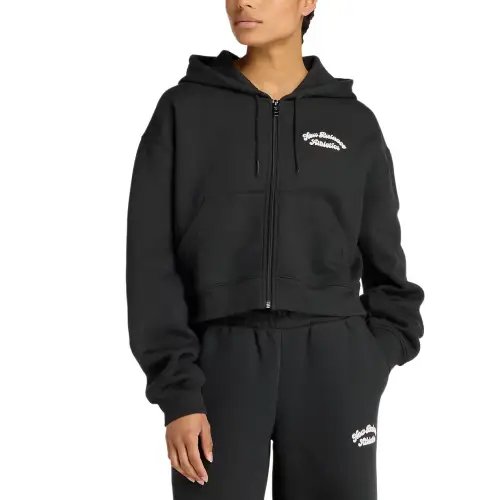 New Balance Logo Printed Zipped Hoodie