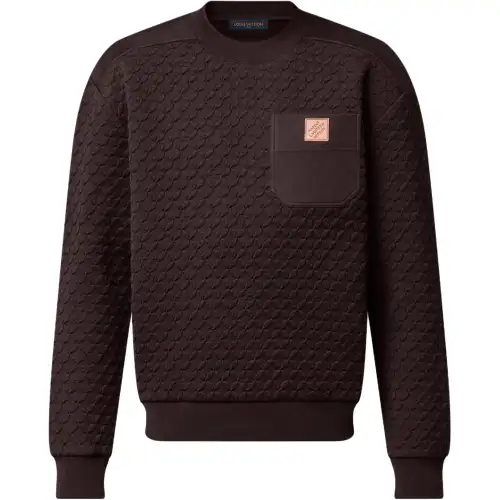 LOUIS VUITTON Monogram Quilted Sweatshirt