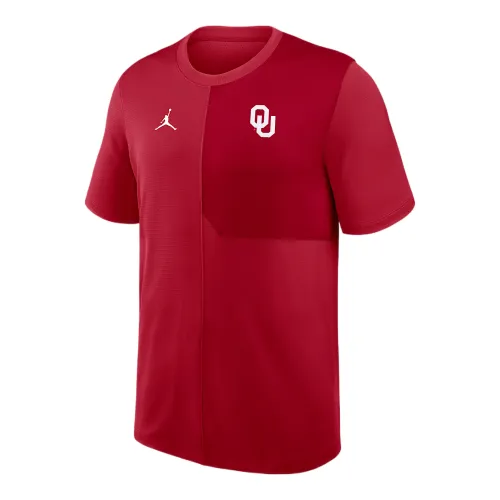 Jordan Oklahoma Sideline Coach Men's Jordan Brand Dri-FIT College Top