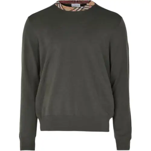 Burberry Vintage Check Detailed Knitted Jumper