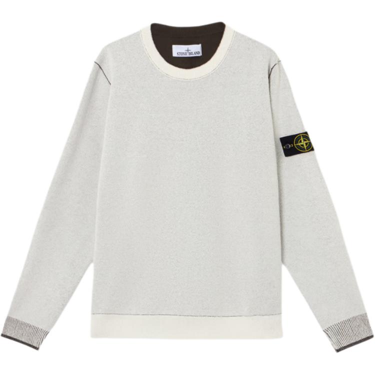 Мужской свитер Stone Island (слоновая кость)