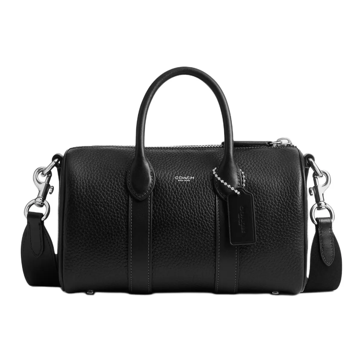 COACH Cow Leather Handbag Medium Unisex Black