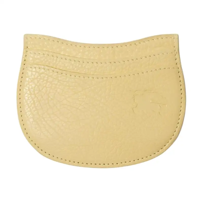 Burberry Grain Leather Card Holder Women's Yellow