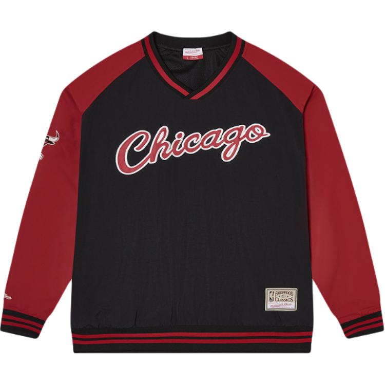 Mitchell & Ness x NBA 90s Golden Age of Hip Hop Series American retro trendy alphanumeric embroidered baseball jacket jacket for men and women, Bulls/Warriors/Lakers