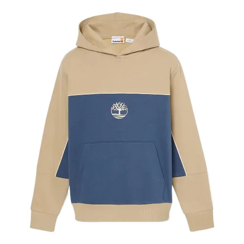 Timberland Sweatshirts Unisex Ecru Hooded Moderate Regular