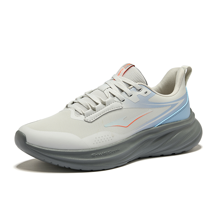 Erke Cushioning Rebound Low top Casual City Commuting Running Shoes Men’s Pencil Gray Powder Blue