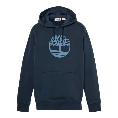 Timberland Sweatshirts Men's Blue Hooded Moderate Regular