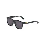 GUCCI Vintage Logo Plaque Acetate Frame Round Sunglasses Men's Black