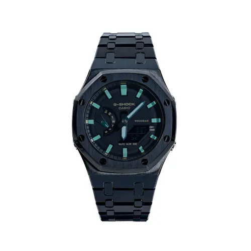 CASIO Men Liquid Crystal/Analog Dual Display Series Black Watch