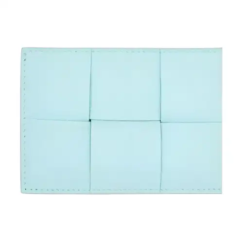 Bottega Veneta Calfskin Card Holder Women's Blue
