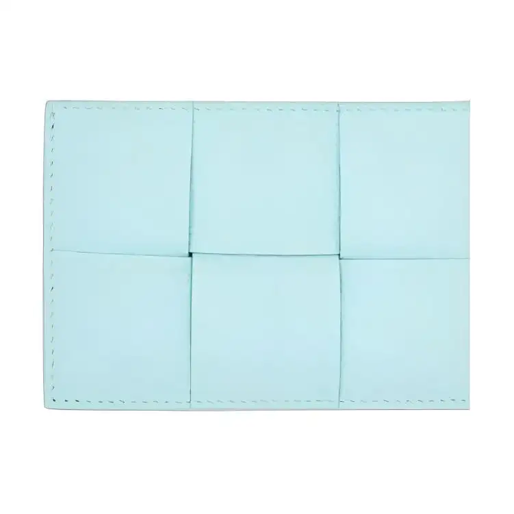 Bottega Veneta Calfskin Card Holder Women's Blue