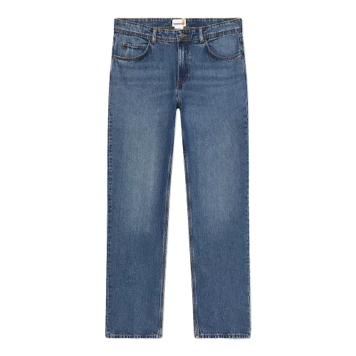 Timberland Jeans Men's Blue Moderate Straight Fit Pants