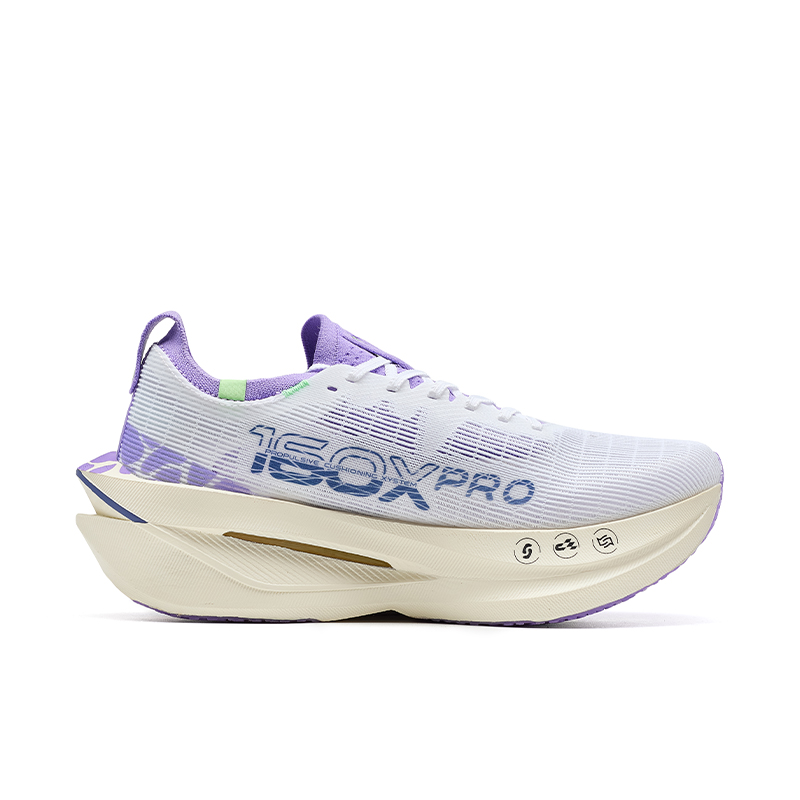 XTEP 160X 7.0PRO Running Shoes Women’s Low Top Classic White/Mystic Realm Purple