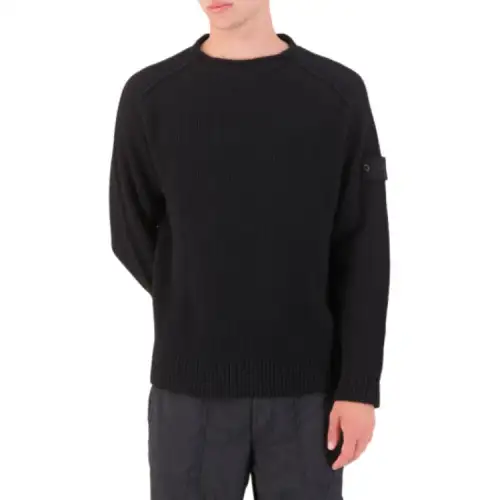 STONE ISLAND Logo Patch Crewneck Jumper