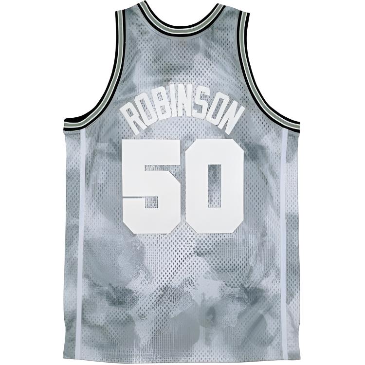 Mitchell Ness Basketball Jersey Unisex Light Gray