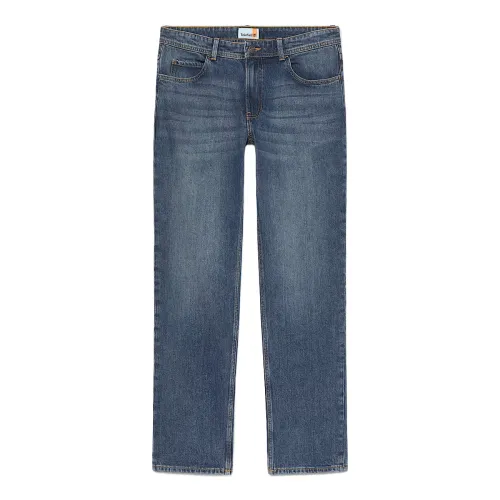 Timberland Jeans Men's Dark Blue Moderate Straight Fit Pants