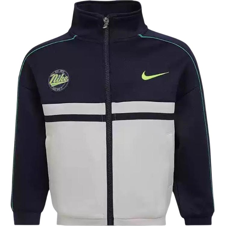 Детская куртка Nike (бело-зеленая)