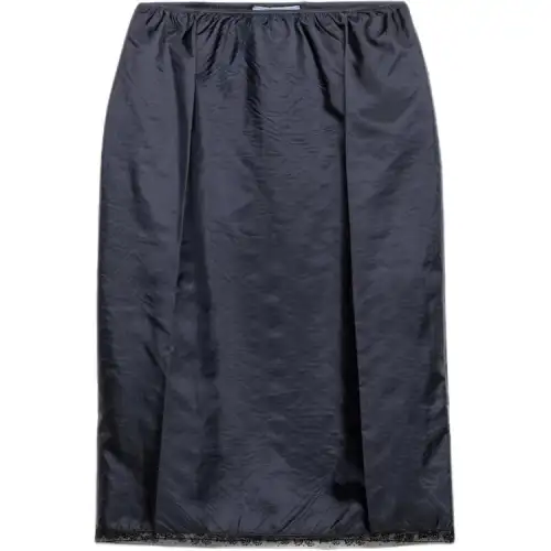 Prada lace-trimmed pencil skirt