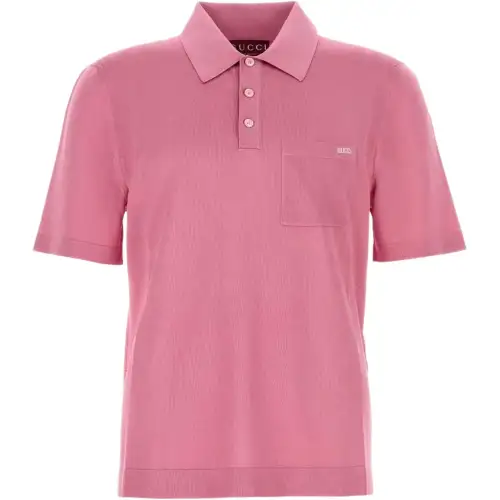 GUCCI Fine Knit Polo Top