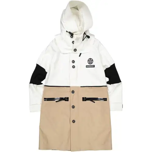 Burberry Jackets Men's Neon White Hooded Detachable Moderate Other