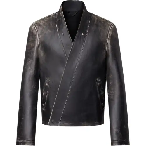 LOUIS VUITTON x Nigo FW25 Leather Jacket Men's