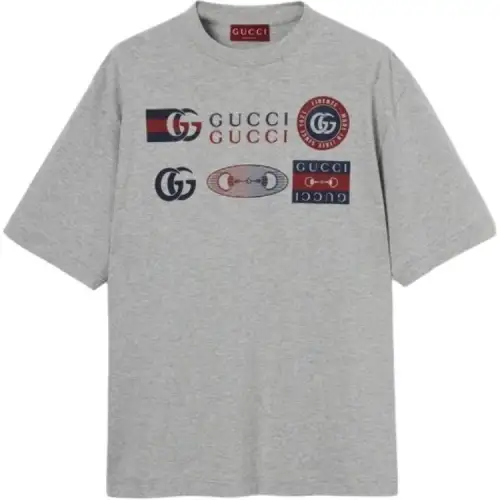 Gucci Printed cotton jersey T-shirt