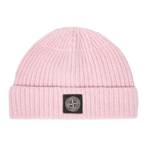 STONE ISLAND Logo Patch Ribbed Beanie