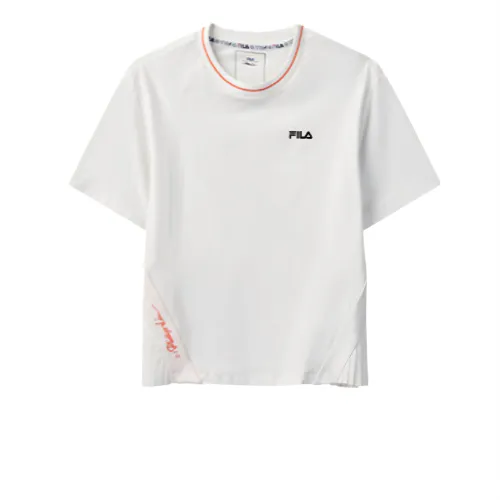 FILA T Shirts Women's Ivory Crew Neck
