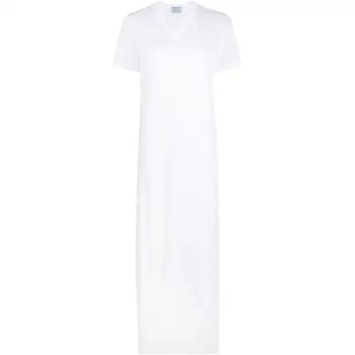 PRADA SS22 Short Sleeved Dress Women's White