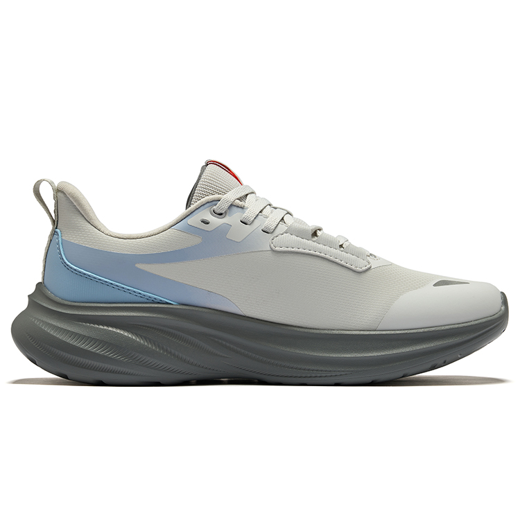 Erke Cushioning Rebound Low top Casual City Commuting Running Shoes Men’s Pencil Gray Powder Blue